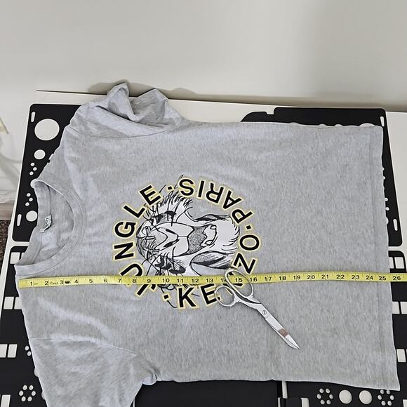 Kenzo x Disney The Jungle Book Shere Khan Gray T-Shirt FLAWS | Women's Large - Picture 12 of 15